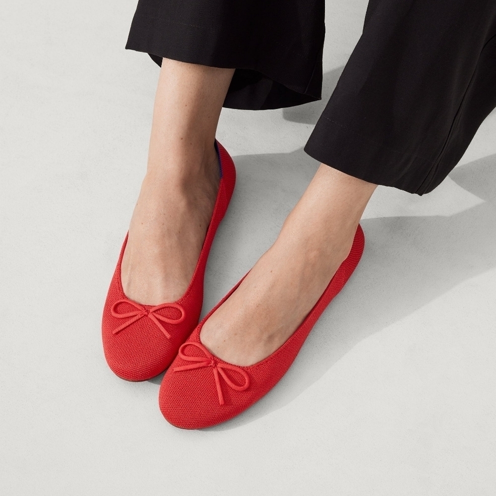 Rothy's The Ballet Flat In Glamour Red